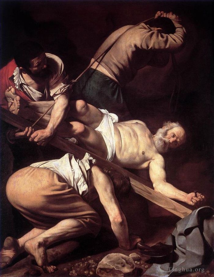 Caravaggio Peinture à l'huile - La Crucifixion de Saint Pierre