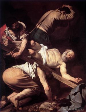 Caravaggio œuvres - La Crucifixion de Saint Pierre