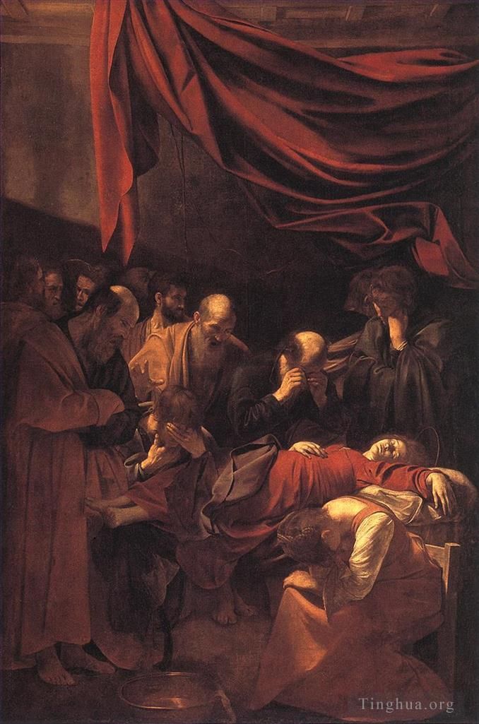 Caravaggio Peinture à l'huile - La mort de la Vierge
