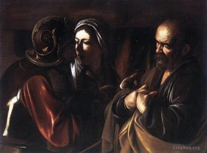 Caravaggio œuvres - Le reniement de saint Pierre