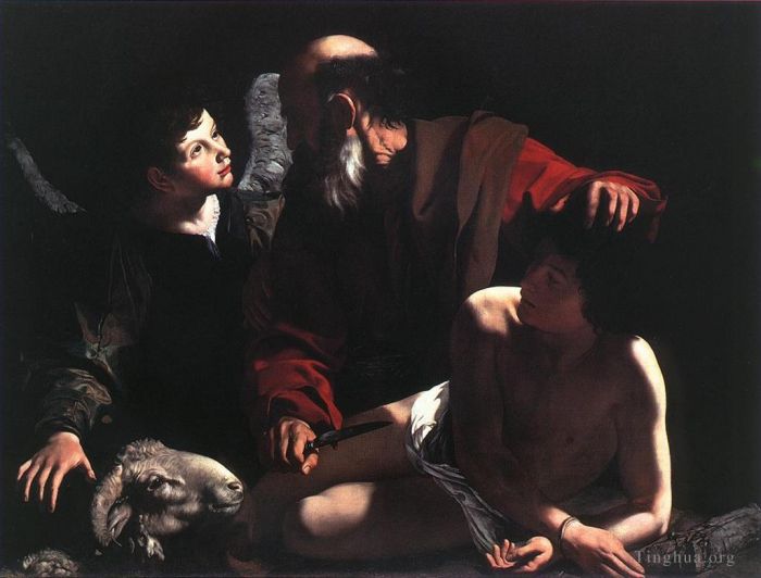 Caravaggio Peinture à l'huile - Le sacrifice d'Isaac2