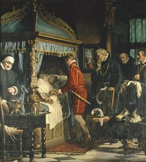 Carl Heinrich Bloch œuvres - Le chancelier Niels Kaas remet les clés de Christian IV