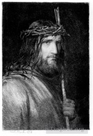 Carl Heinrich Bloch œuvres - Portrait du Christ