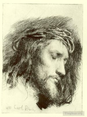 Carl Heinrich Bloch œuvres - Portrait du Christ