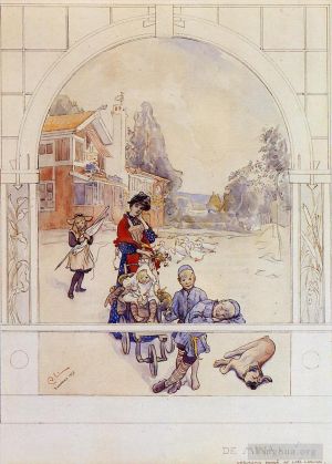 Carl Larsson œuvres - Mes proches