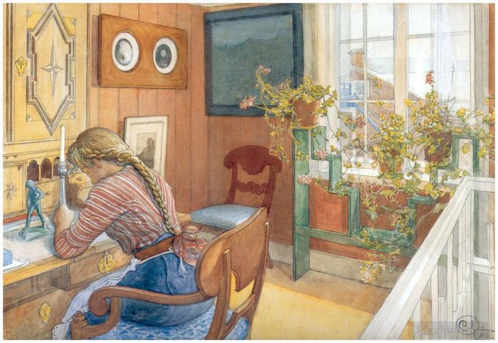 Carl Larsson Types de peintures - Correspondance 1912