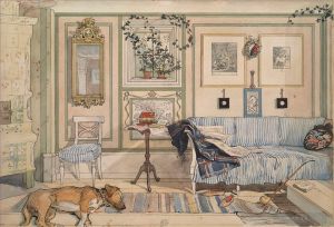 Carl Larsson œuvres - Coin cosy 1894