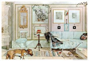 Carl Larsson œuvres - Coin paresseux 1897