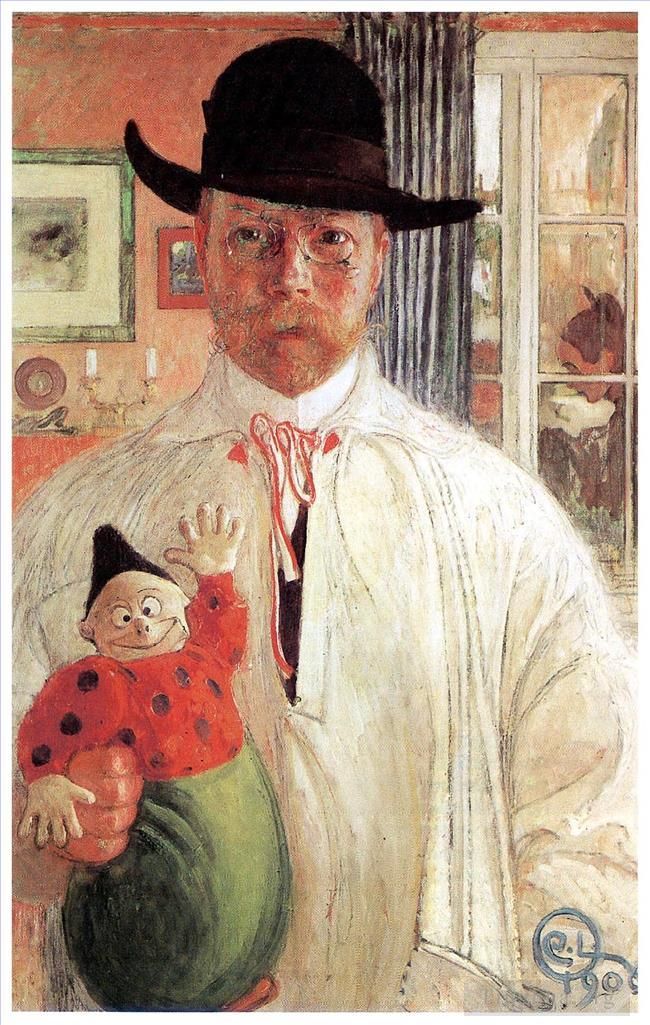 Carl Larsson Types de peintures - Reconnaissance de soi 1906