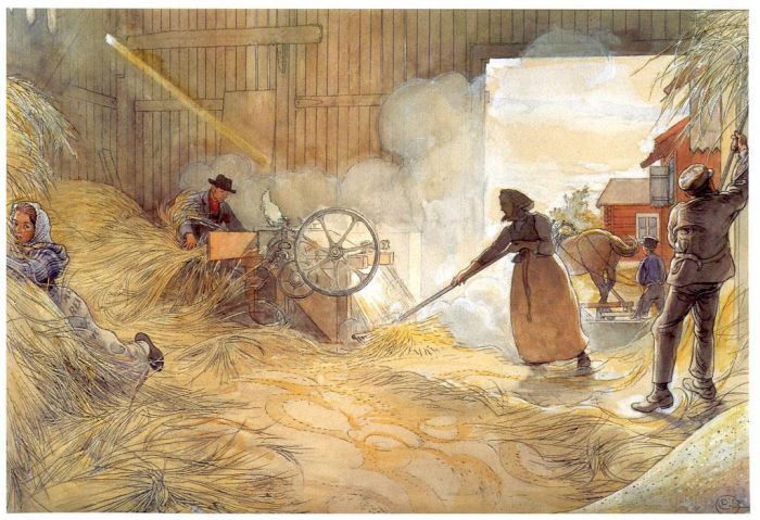 Carl Larsson Types de peintures - Battage 1906