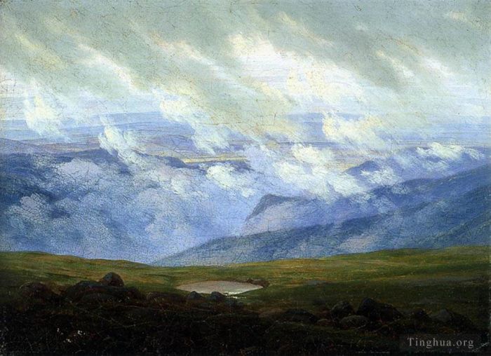 Caspar David Friedrich Peinture à l'huile - Nuages dérivants