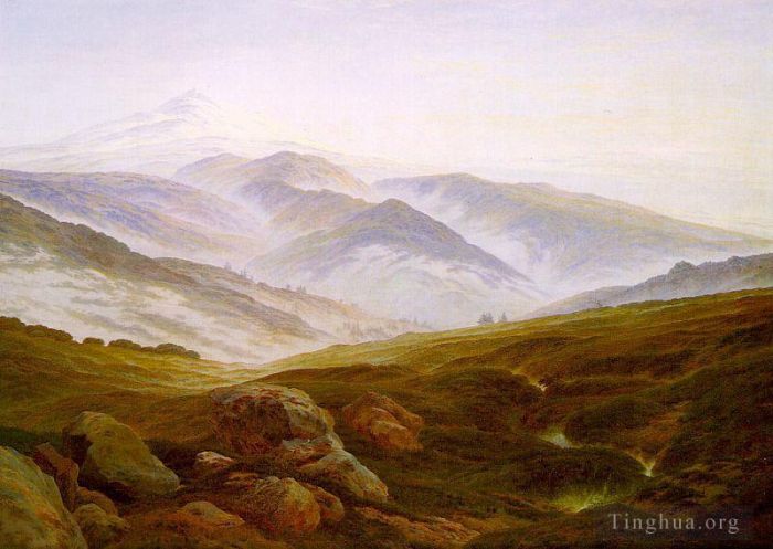 Caspar David Friedrich Peinture à l'huile - Riesengebirge