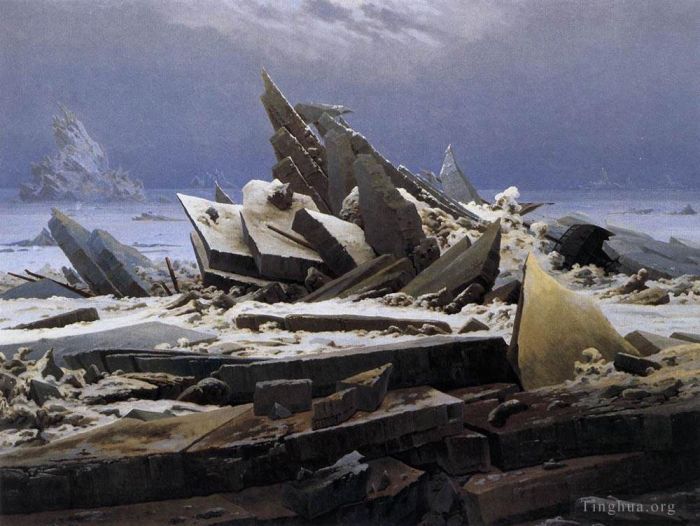 Caspar David Friedrich Peinture à l'huile - La mer de glace
