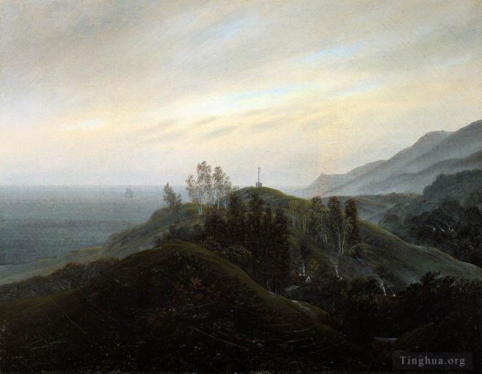 Caspar David Friedrich Peinture à l'huile - Vue sur la Baltique
