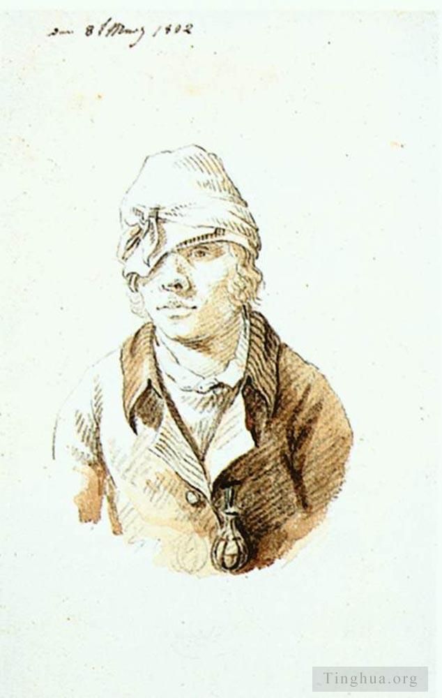 Caspar David Friedrich Types de peintures - Autoportrait avec casquette et protection oculaire
