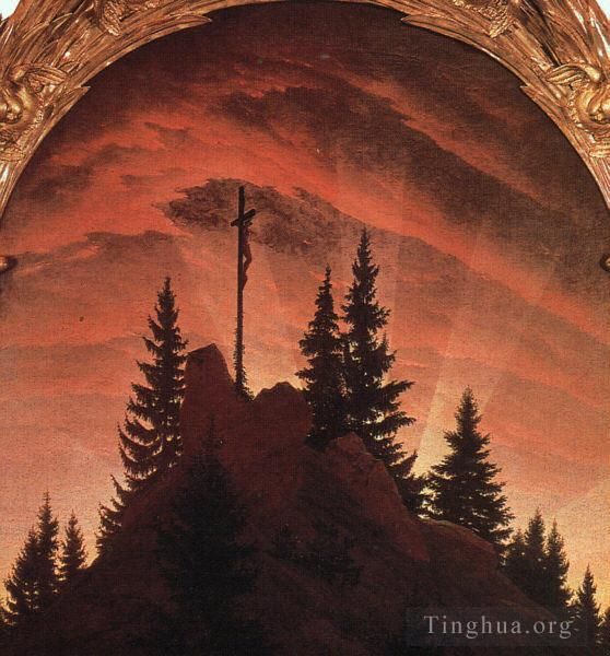 Caspar David Friedrich Types de peintures - La croix dans les montagnes