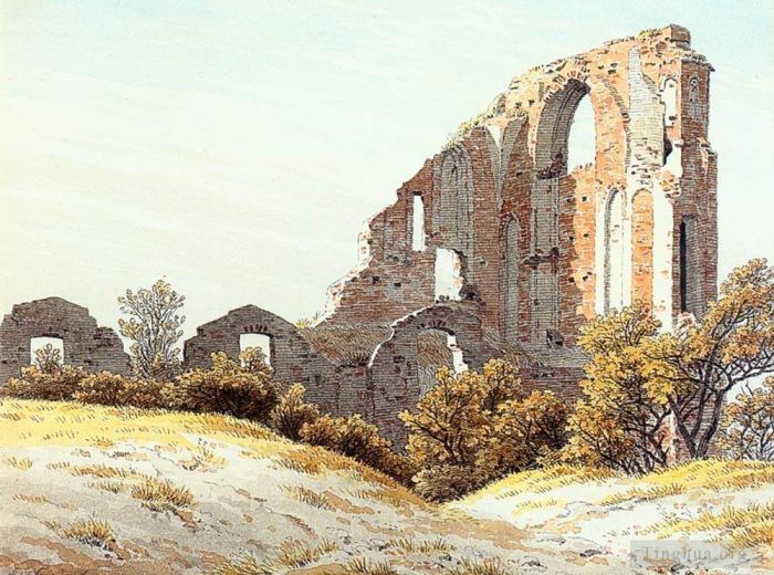 Caspar David Friedrich Types de peintures - Les ruines d'Eldena