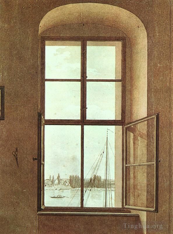 Caspar David Friedrich Types de peintures - Vue depuis l'atelier des peintres