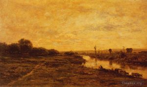 Charles-François Daubigny œuvres - La Seine A Conflans