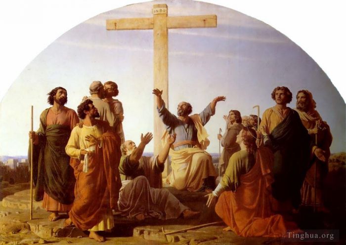 Charles Gleyre Peinture à l'huile - Le Départ des apotres allant precher lEvangile
