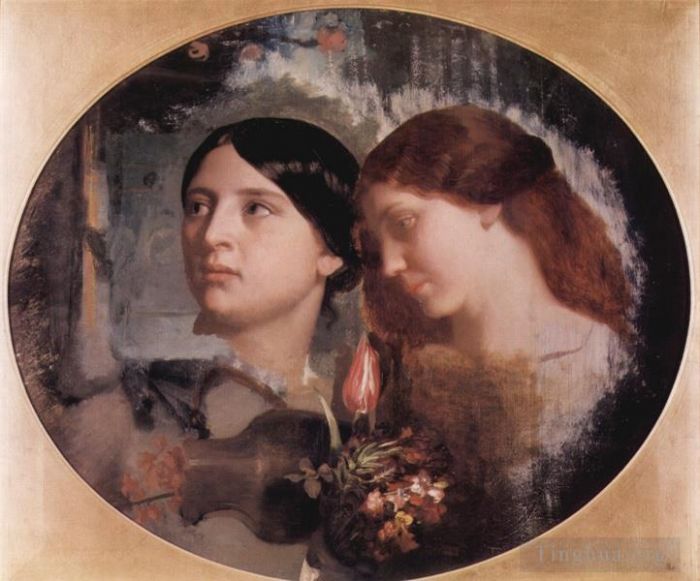 Charles Gleyre Types de peintures - Deux femmes avec Blumenstrauss
