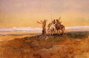 Charles Marion Russell œuvres - Invocation au Soleil