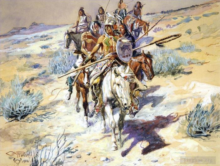 Charles Marion Russell Types de peintures - Le retour des guerriers