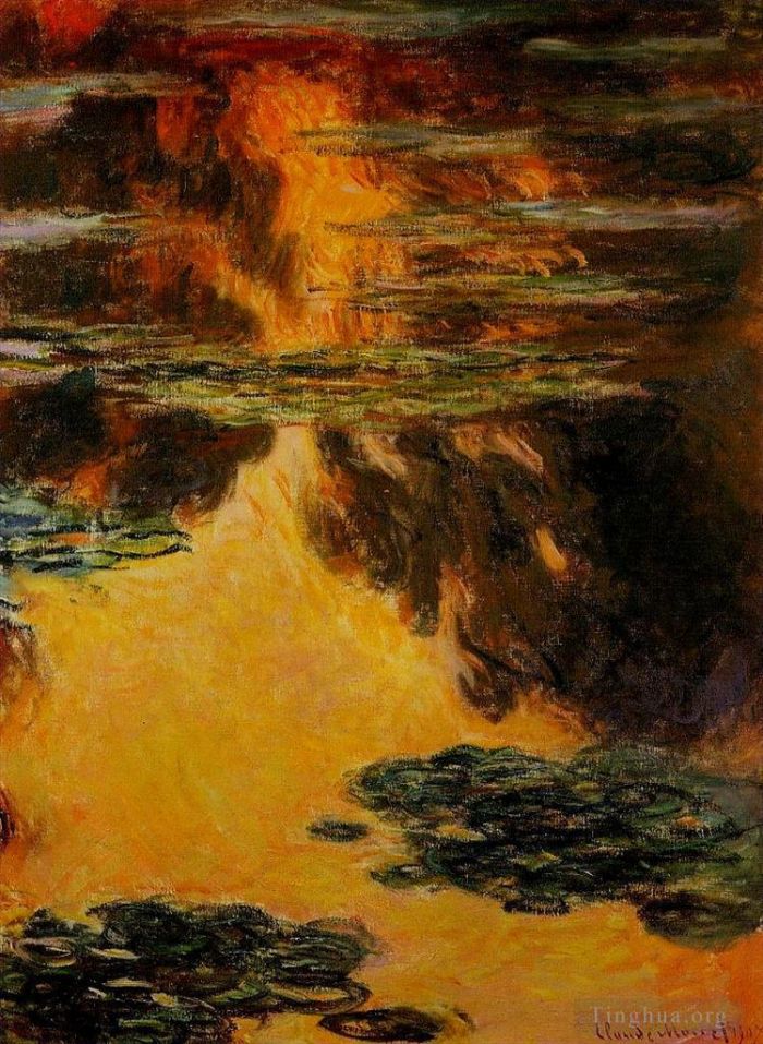 Claude Monet Peinture à l'huile - 3 Nymphéas II
