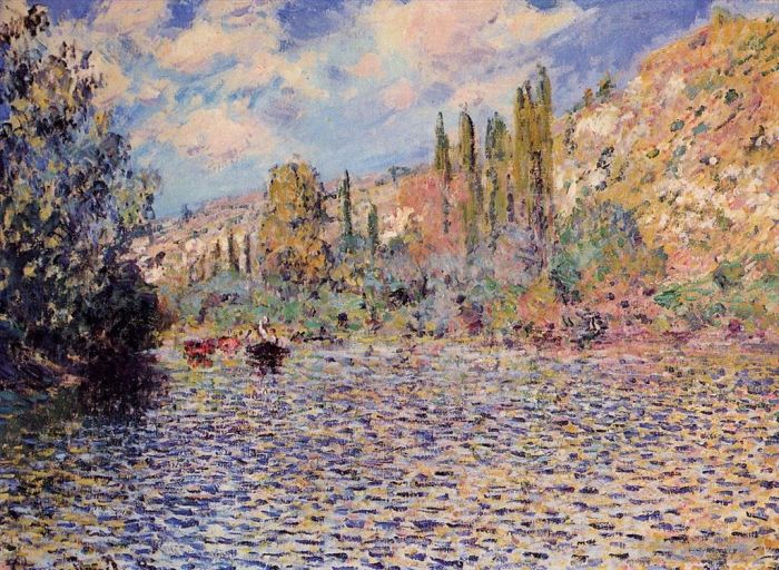 Claude Monet Peinture à l'huile - 5 La Seine à Vétheuil