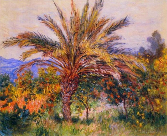 Claude Monet Peinture à l'huile - Un palmier à Bordighera