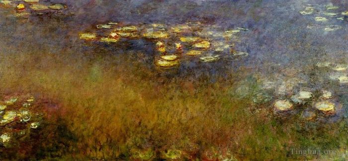 Claude Monet Peinture à l'huile - Panneau central Agapanthe