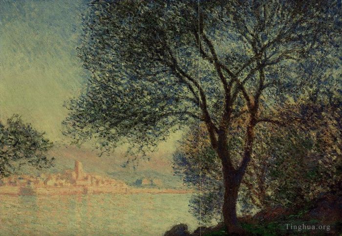 Claude Monet Peinture à l'huile - Antibes vue des jardins de la Salis III