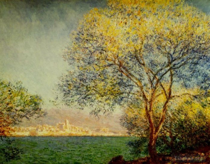 Claude Monet Peinture à l'huile - Antibes le matin