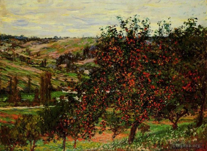 Claude Monet Peinture à l'huile - Pommiers près de Vétheuil