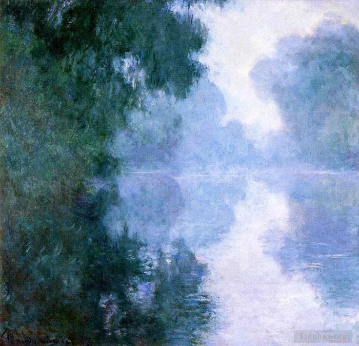 Claude Monet Peinture à l'huile - Bras de Seine près de Giverny à l'aurore