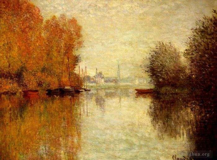 Claude Monet Peinture à l'huile - L'automne sur la Seine à Argenteuil