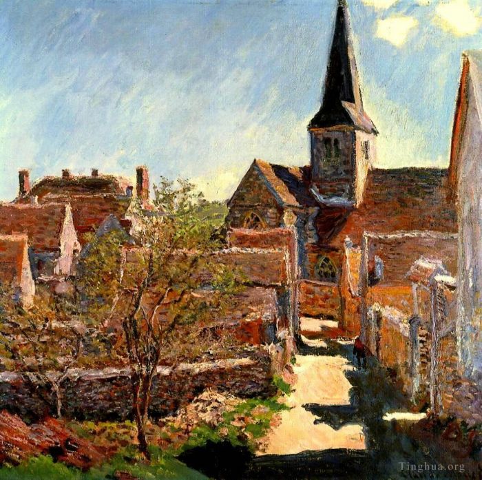 Claude Monet Peinture à l'huile - Bennecourt