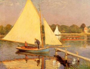 Claude Monet œuvres - Les plaisanciers à Argenteuil