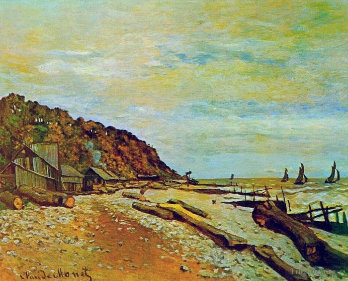 Claude Monet Peinture à l'huile - Chantier naval près de Honfleur