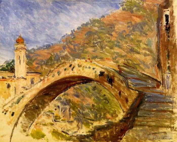 Claude Monet Peinture à l'huile - Pont à Dolceacqua