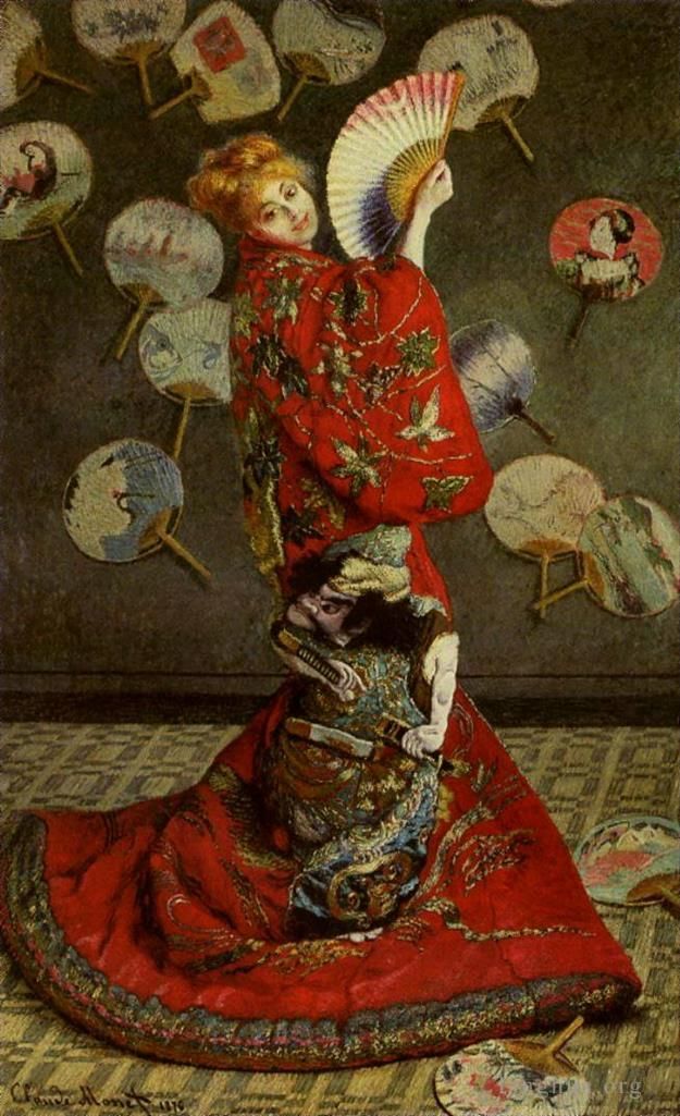 Claude Monet Peinture à l'huile - La Japonaise