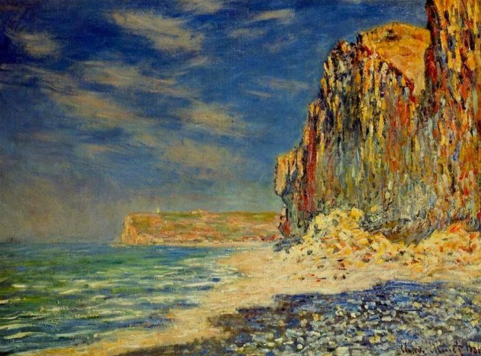 Claude Monet Peinture à l'huile - Falaise près de Fécamp
