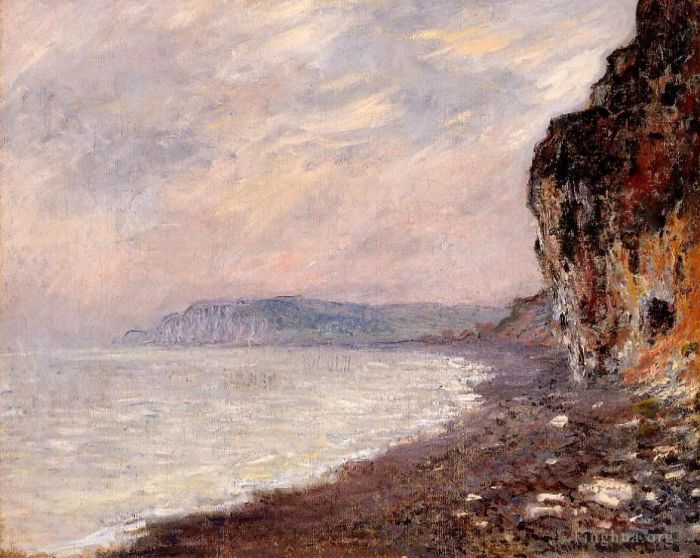 Claude Monet Peinture à l'huile - Falaises de Pourville dans le brouillard
