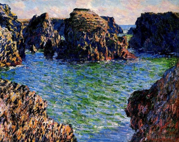 Claude Monet Peinture à l'huile - Arrivée à PortGoulphar BelleIle