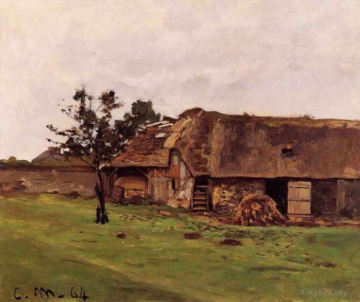 Claude Monet Peinture à l'huile - Ferme près de Honfleur