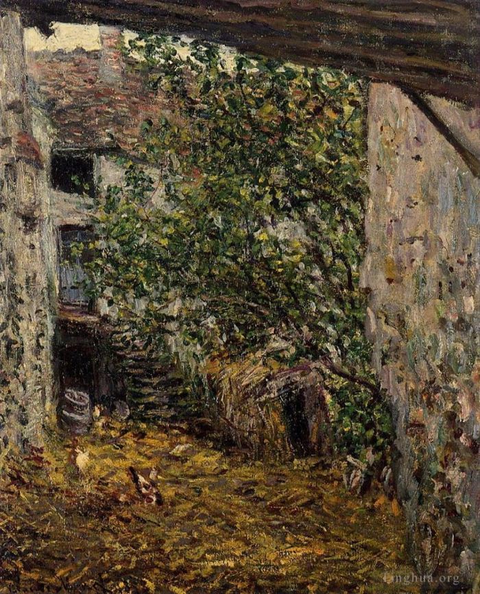 Claude Monet Peinture à l'huile - Cour de ferme