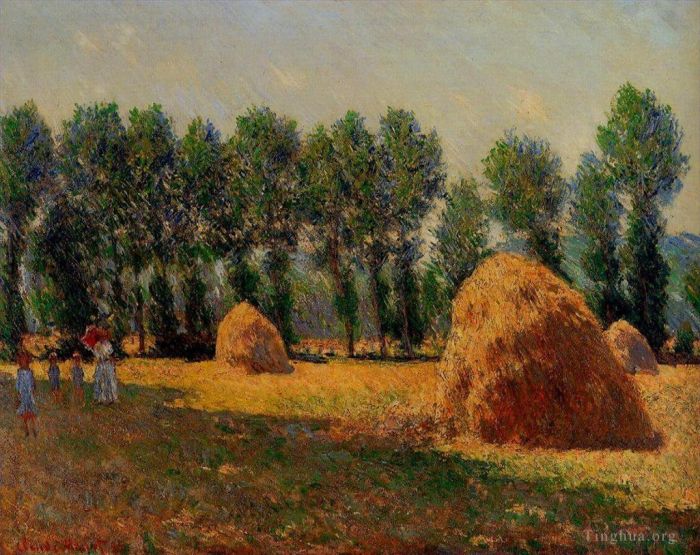 Claude Monet Peinture à l'huile - Meules de foin à Giverny