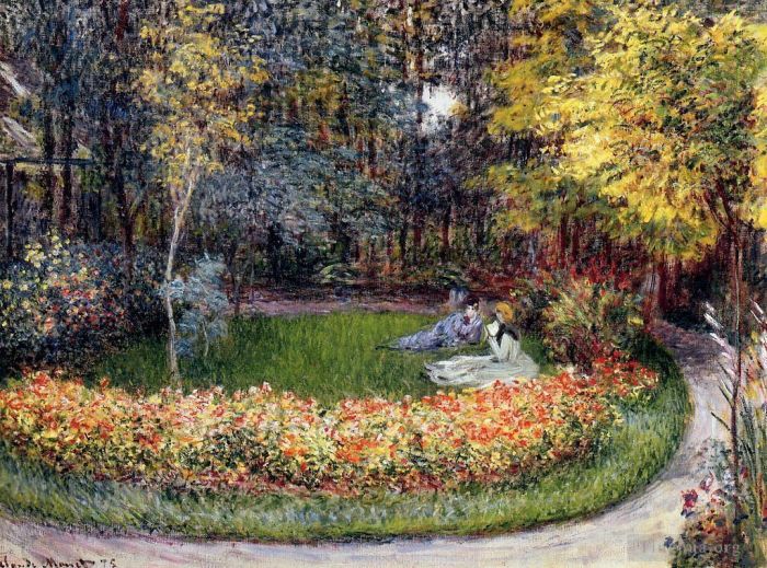 Claude Monet Peinture à l'huile - Dans le jardin