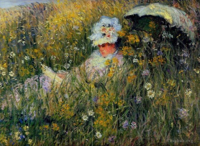 Claude Monet Peinture à l'huile - Dans le détail du pré