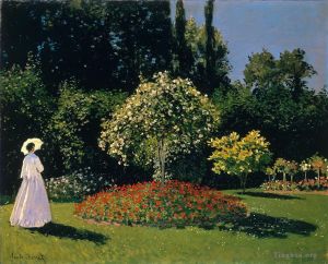 Claude Monet œuvres - JeanneMarguerite Lecadre dans le jardin